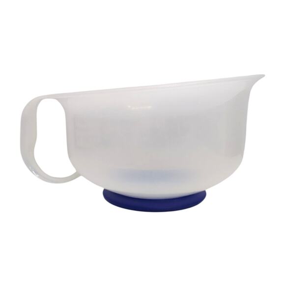 Tupperware Mix-n-Store Plus Measuring Pitcher Batter Bowl 12 Cup Sheer Blue 3582 - Picture 3 of 7